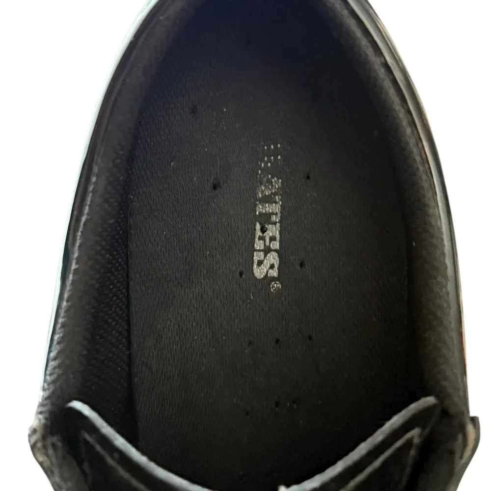 Bates Black High Gloss Uniform Dress‎ Oxford Lace Up Shoes E22141 Men’s SZ 10M